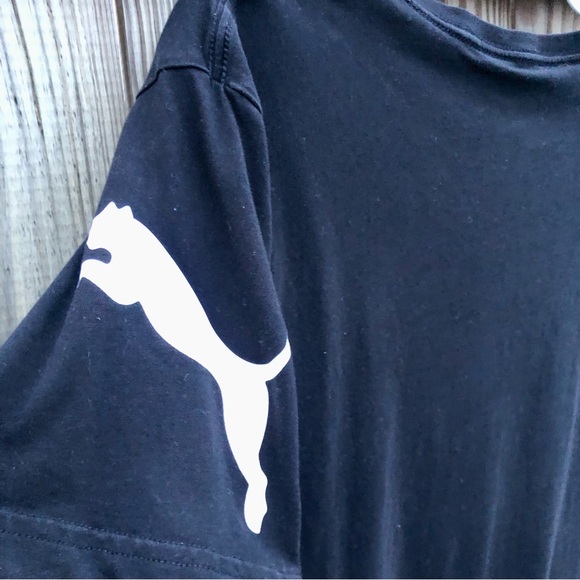 PUMA T Shirt Big Logo Graphic Print Short Sleeve Cotton Mens Sz. Large - Picture 7 of 8